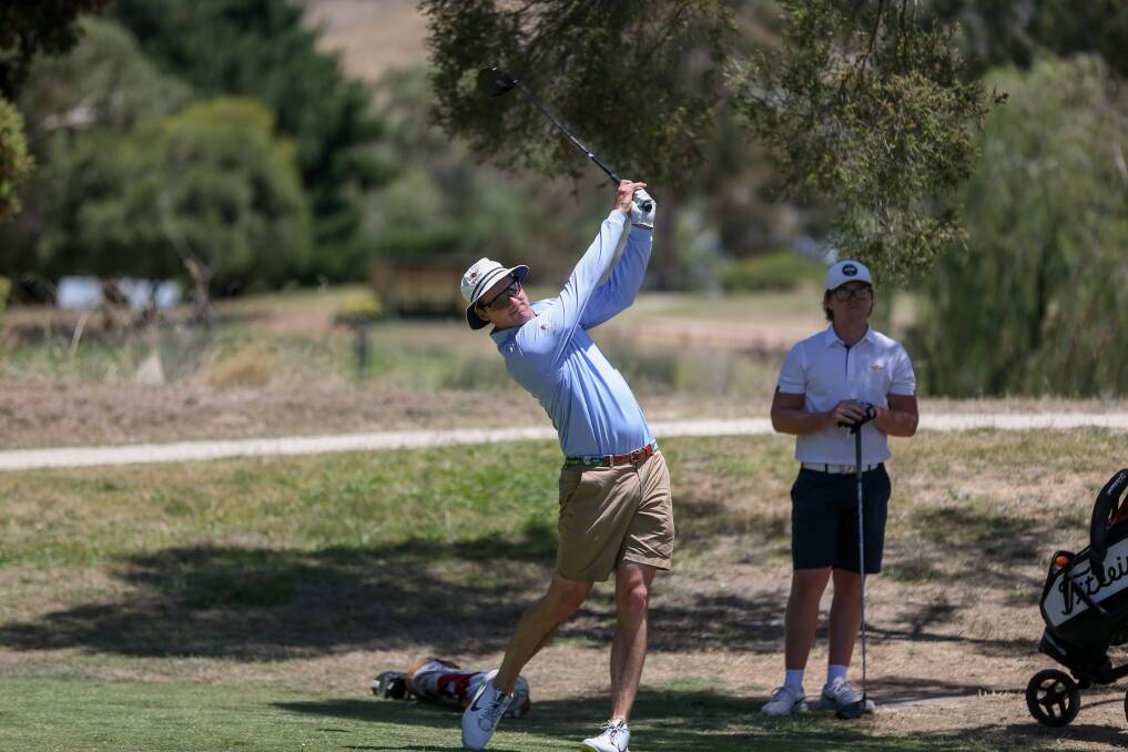BOOM AMATEUR: Lukas Michel played the US Masters last November after becoming the first international winner of the US Mid-Amateur. He wasn't able to claim the amateur prize at Wodonga though. Picture: TARA TREWHELLA