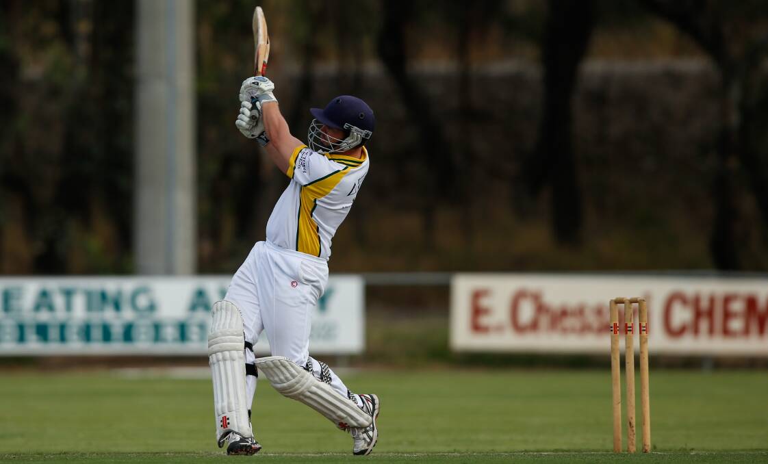 KEEN AS MUSTARD: Tallangatta batsman Nathan Thompson has started the season superbly, citing he's keener than he has been for some time.