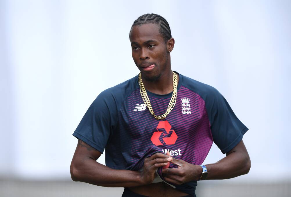 SPEED DEMON: Jofra Archer stunned the cricket world in the recent Ashes series for England and is a former team-mate of East Albury's new signing.