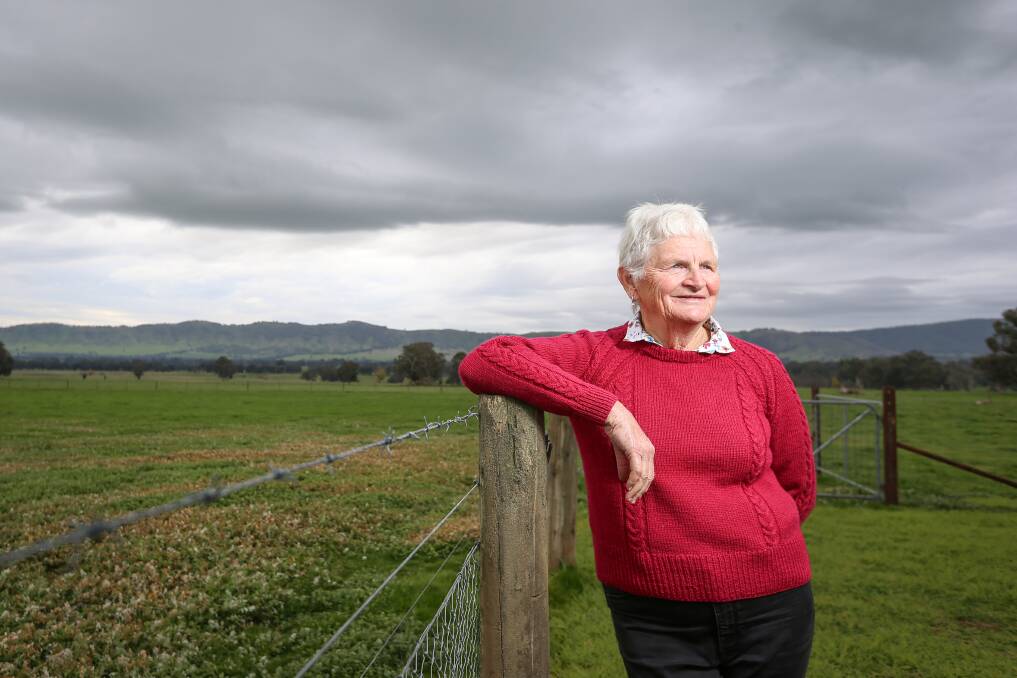 FARM LIFE: Kathy Dobson relaxes on the family farm, but if the netball season starts, she will look to continue coaching. Picture: JAMES WILTSHIRE