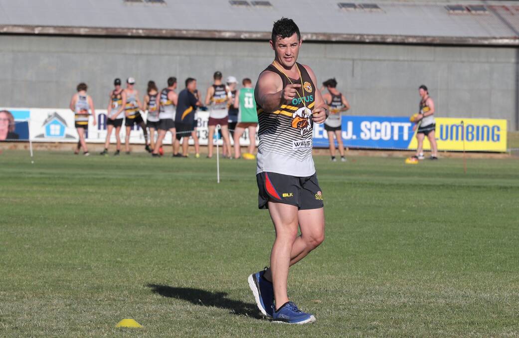 SHARING THE LOAD: Wangaratta Rovers' recruit Jamason Daniels will co-coach with Daryn Cresswell. The Hawks have a five-man leadership group with Michael Clark as captain. Picture: WANGARATTA CHRONICLE