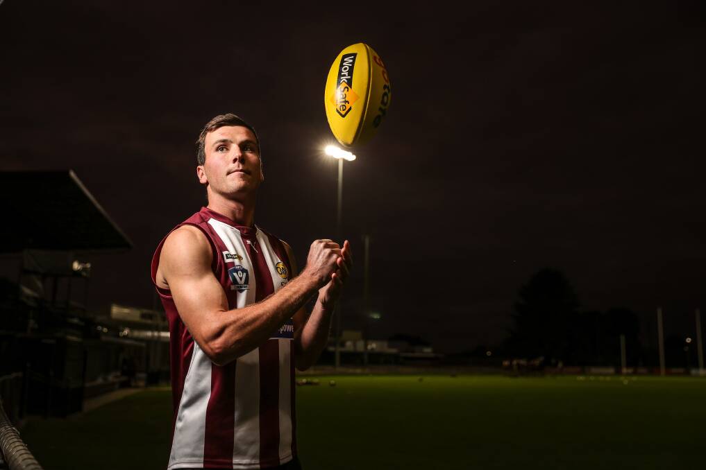 NO SECOND SEASON SYNDROME: Wodonga captain Ollie Greenhill admits he's settled into the role after some struggles. Picture: JAMES WILTSHIRE
