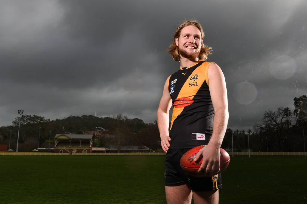 STORM BOY: Albury's Jay Hillary will play his first senior game for the club against Yarrawonga. Picture: MARK JESSER