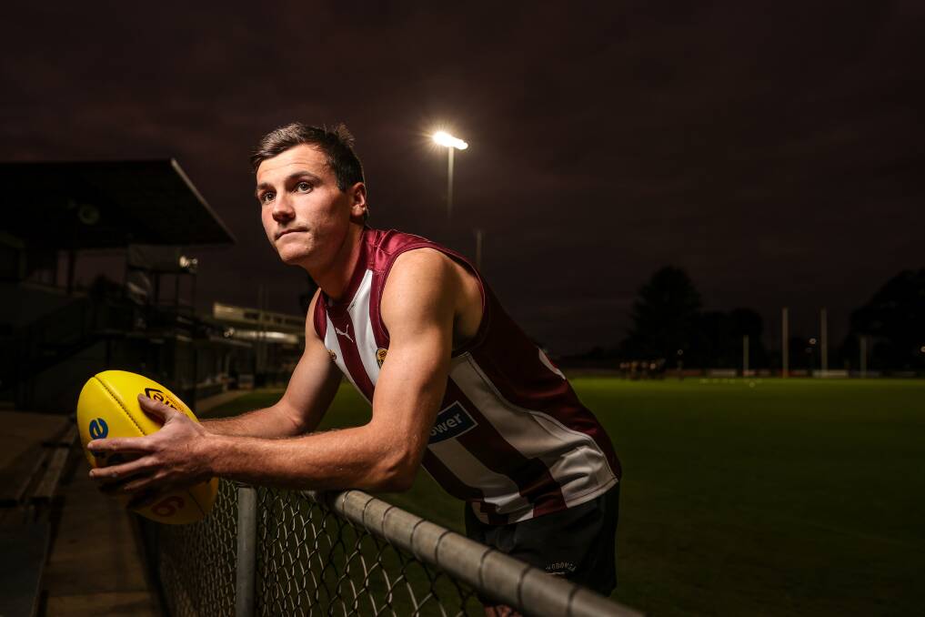Wodonga captain Ollie Greenhill has never faced a bigger game since debuting for the Bulldogs in 2017. The visitors simply have to beat Corowa-Rutherglen to have any realistic hope of playing finals. Picture: JAMES WILTSHIRE