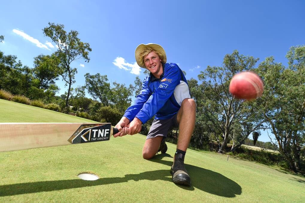 FINALS TIGHTROPE: Albury's Harry Weaven is a golf course groundsman, but he'll look to star in cricket against North Albury. Picture: MARK JESSER 