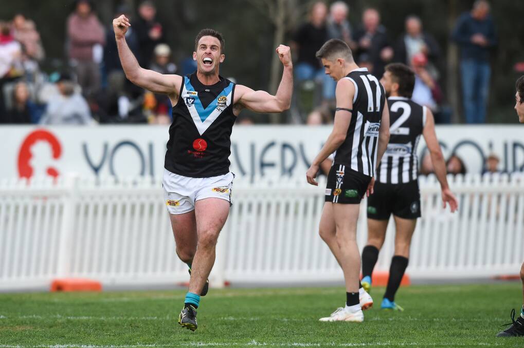 Captain Luke Garland's Lavington is scheduled to meet Wangaratta in the grand final re-match under lights on Anzac Day, under the draft draw.