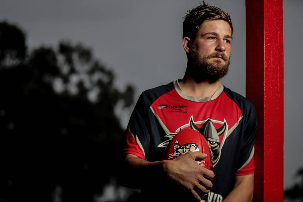 BOUNCING BACK: Wodonga Raiders' utility Ethan Boxall will look to contInue his high-flying antics after a stint in reserves. Picture: JAMES WILTSHIRE