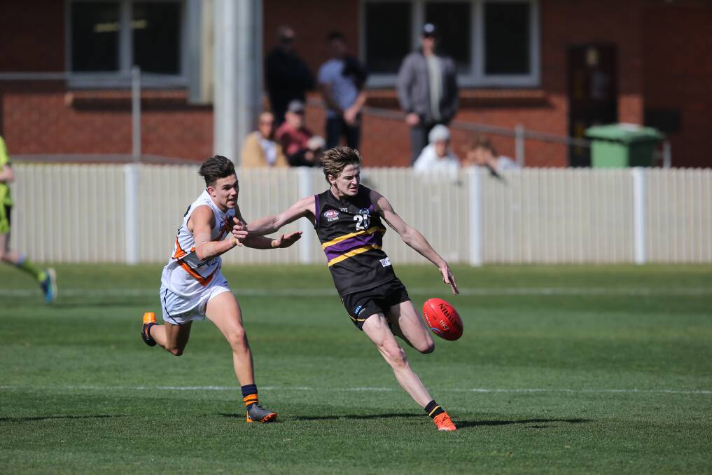 Riley Bice played for the Murray Bushrangers last year, but he also played three games with Albury.