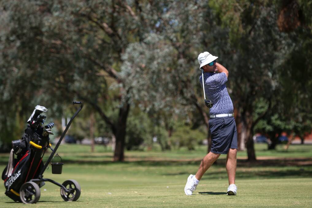 SO CLOSE: West Australian Daniel Fox had a two-shot lead with four holes to play, but was swallowed up by Josh Amstrong.
