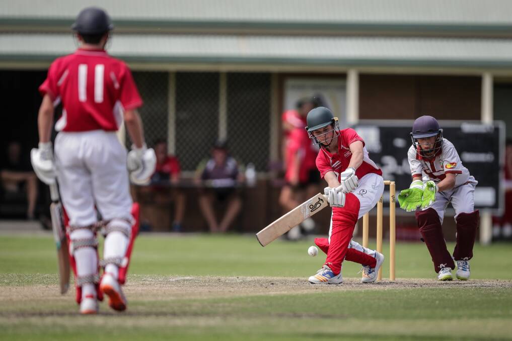 TOP SCORE: Ethan Hanrahan struck 35 runs in CAW Country's total of 159 against Murrumbidgee. He shared a 48-run stand with Oscar Lyons for the third wicket. 