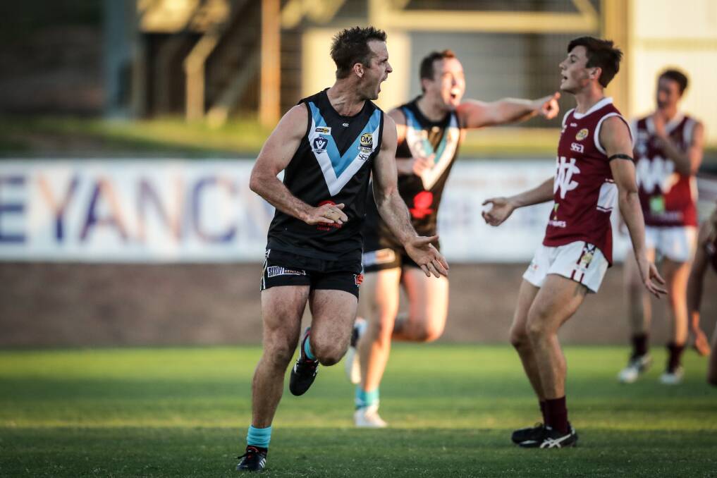 Luke Garland celebrates a recent goal and he'll be hoping to do likewise against Western Region. Garland debuted at rep level in 2011.