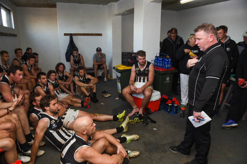 Wangaratta coach Dean Stone is at the centre of a league investigation, following the Pies-Wodonga match on July 29.