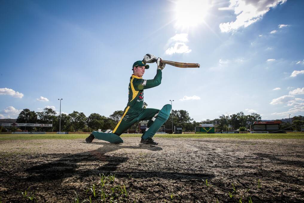 CLASS ACT: North Albury's Callum Langlands struck his highest score of the season in last weekend's semi against Belvoir. His unbeaten 51 proved critical in the three-wicket win. Picture: JAMES WILTSHIRE