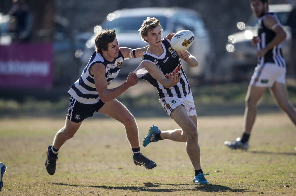 Wangaratta's Joe Richards was one of the few Pies to enhance his reputation in the 41-point loss to Yarrawonga. The teenager grabbed a number of clearances in a superb display.