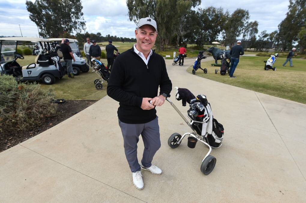 BOOMING: Black Bull Golf Club director of golf James McCully has seen a lift in patronage at the Yarrawonga course since some of Victoria's strict coronavirus restrictions were lifted. Picture: MARK JESSER