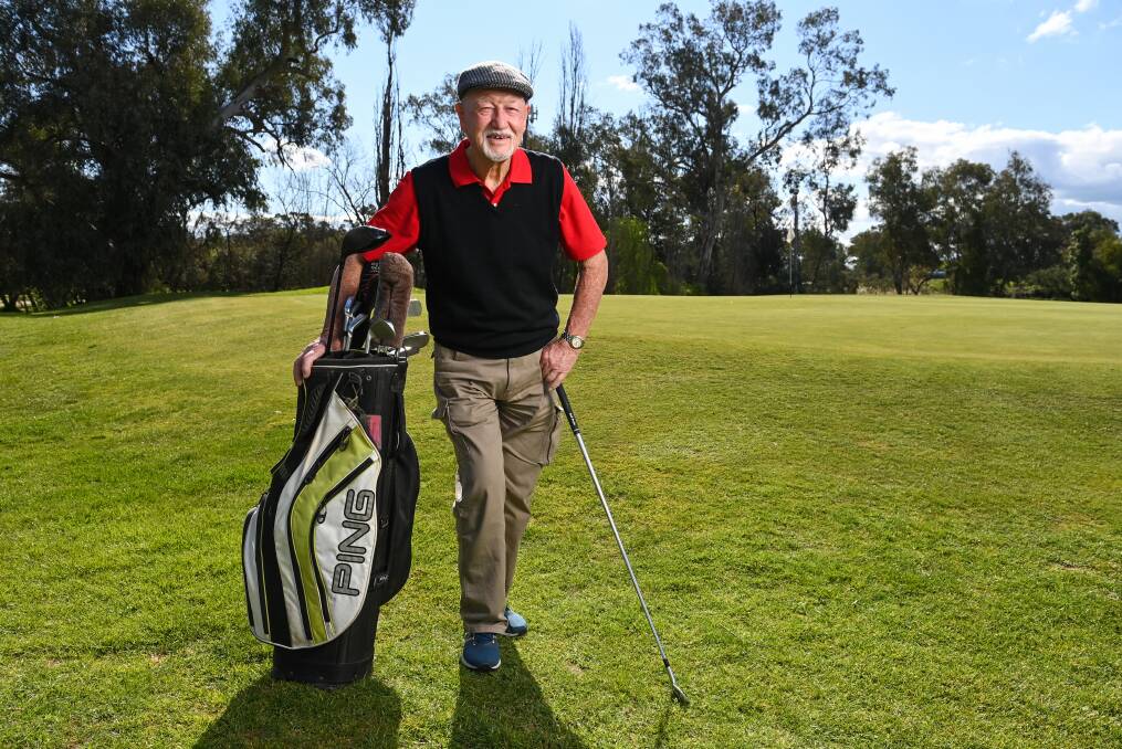 WELL PLAYED: Ray Mann experienced what every golfer dreams of when they first start playing - a hole-in-one. Picture: MARK JESSER