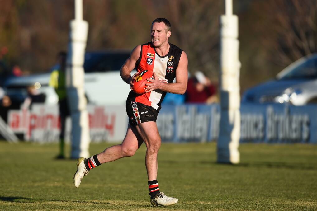 Tim Looby played one of his best games for the Saints in the win over Wangaratta Rovers.