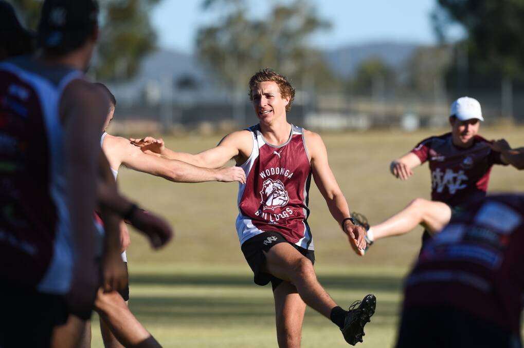 REBUILDING: Wodonga will look to bounce back this season after a difficult 2019. Zac Burhop played 10 games after moving from Upper Murray club Bullioh. Picture: MARK JESSER