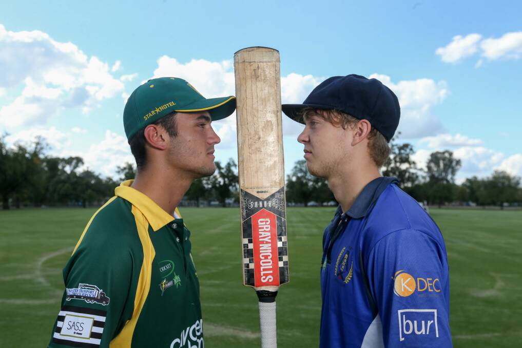 FINE LINE: North's George McCormick (left) and Albury's Louis Botes will face each other after playing together in England. Picture: TARA TREWHELLA