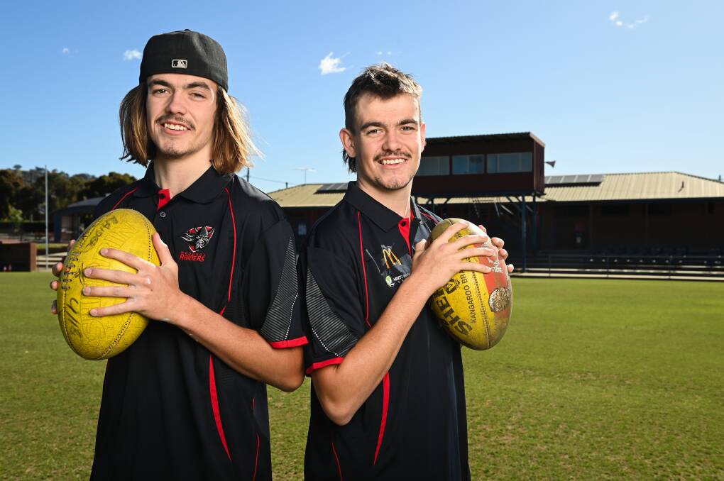 Raiders have welcomed 18-year-old twins Jaxon (left) and Blake Ryan. Picture by Mark Jesser