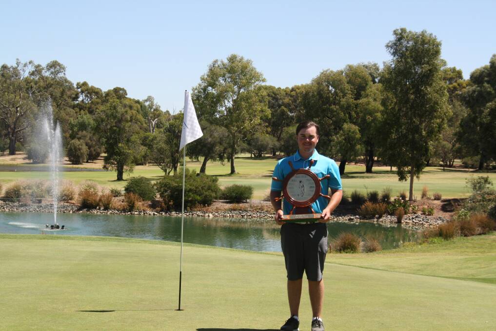 Yarrawonga's Frazer Droop has continued his outstanding year. He claimed the world's richest Trainee tournament at the Ballarat Golf Club. Earlier this year (pictured) he won the Rich River Trainee Classic.