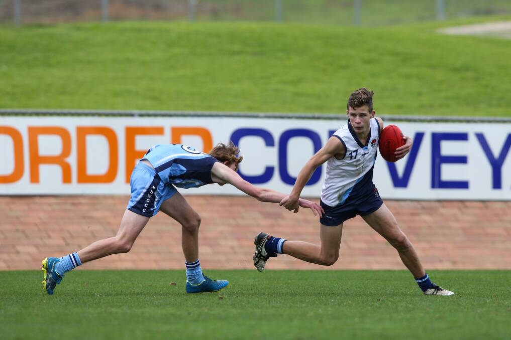 YOUNG GUN: Will Chandler played in the NSW All Schools Australian Football Championships last year, but he will debut for Corowa-Rutherglen on Saturday.