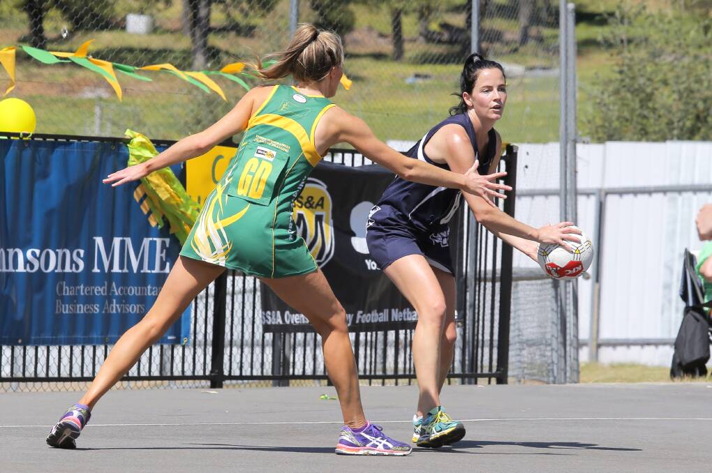 Lauren Mulquiney (right) will play her 250th A grade game against the Roos.