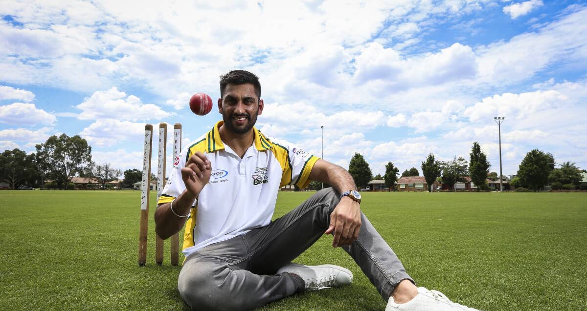 INDIAN IMPORT: Sahib Malhotra will finish the season with Tallangatta. He's been involved with both the Indian under 19 and Delhi Daredevils squads. Picture: JAMES WILTSHIRE 