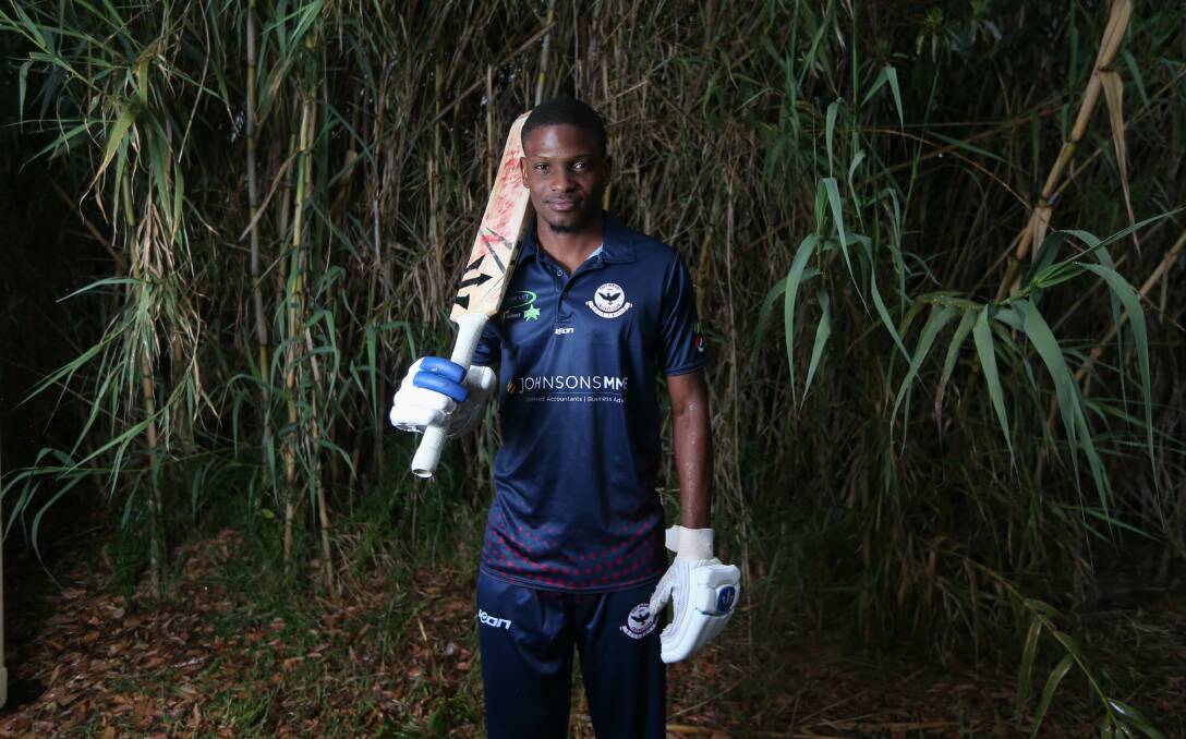 WELCOME TO THE JUNGLE: Romario Greaves tackles the tough world of overseas cricket after playing in Wales in 2016. Picture: TARA TREWHELLA