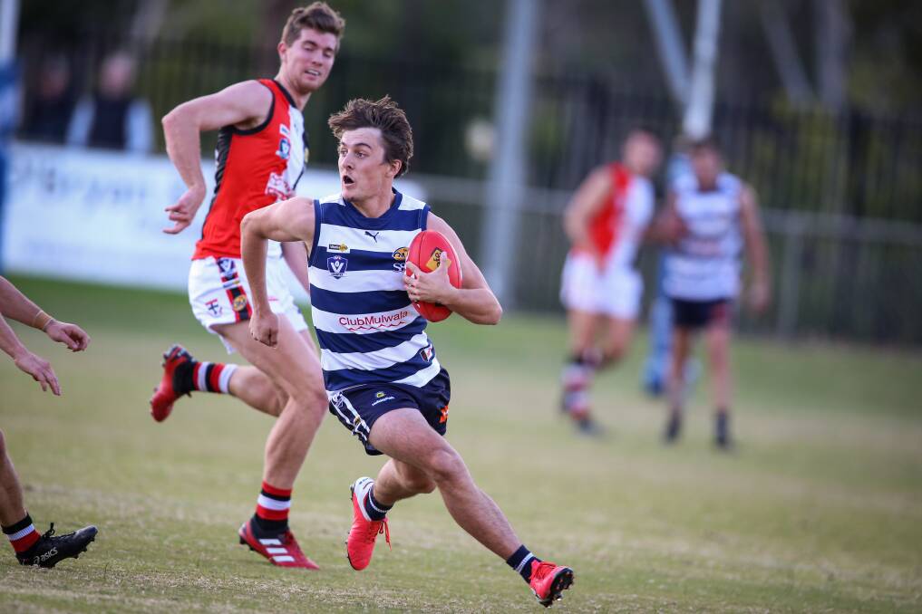 EMERGING CROP: Tim Lawrence is one of the Yarrawonga juniors who will look to help lead the club back into finals in the coming years. Picture: JAMES WILTSHIRE