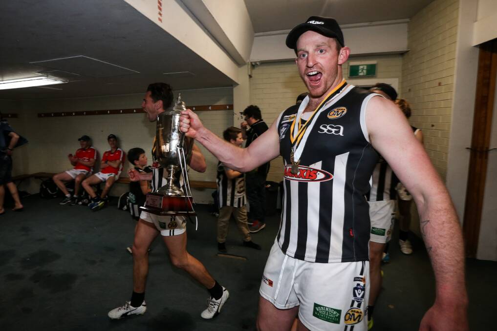 Wangaratta captain Michael Newton produced his best performance of the year in the biggest game, booting eight goals in the Pies' premiership.