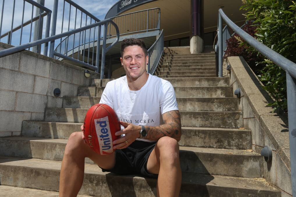 HAPPY DAYS: Jack Crisp spent the Christmas-New Year period back home in Myrtleford, prior to Collingwood training resuming this Friday. Crisp is starting his seventh season at the Pies. Picture: TARA TREWHELLA