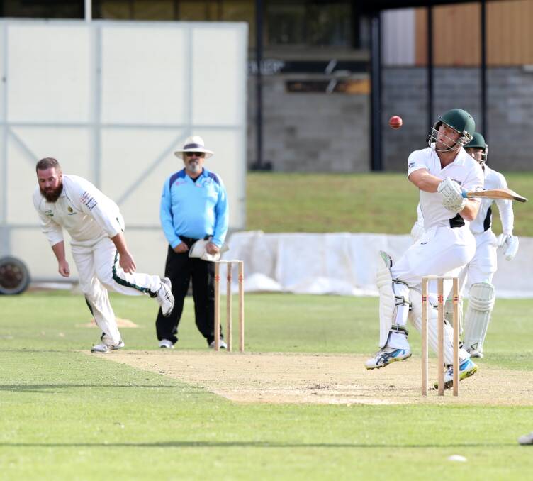 North Albury president Chris Barrott (bowling) was a part of the 2017-18 grand final against Lavington, which was washed out. Lavington snared the title as the higher ranked outfit.