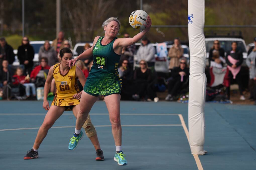 ON EDGE: The experience of Hoppers' Liona Edwards proved decisive in the thrilling A grade win over the Hawks.