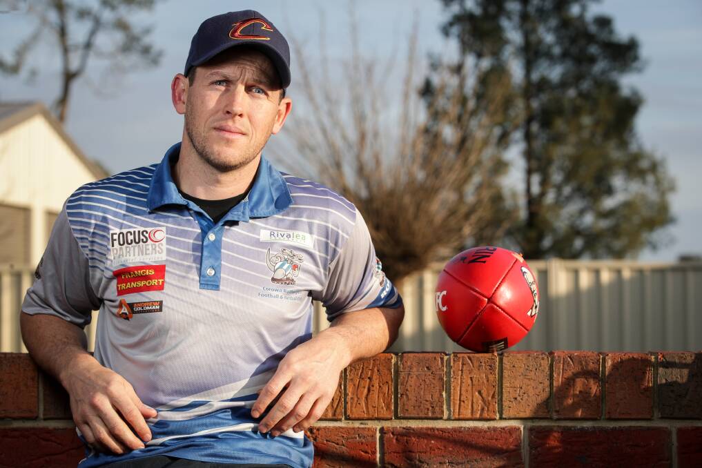 Corowa-Rutherglen's Jamie Seymour, who played his 200th game a fortnight ago, pulled off a crucial save against Wodonga.