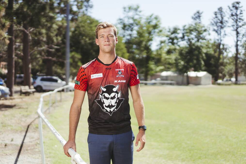 STAR SIGNINGS: Wodonga snared Angus Baker on Monday. He claimed the ACT's Mulrooney Medal in 2020 and played VFL at Essendon last season. He'll be joined by another ex-VFL player in Alex Smout. Picture: DION GEORGOPOULOS - THE CANBERRA TIMES