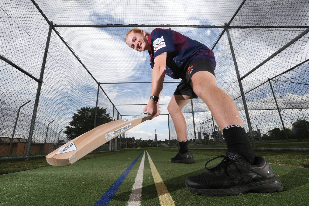 MILES AND MILES: East Albury keeper Miles Hemann-Petersen is in his second year of first grade and has improved markedly. Picture: KYLIE ESLER