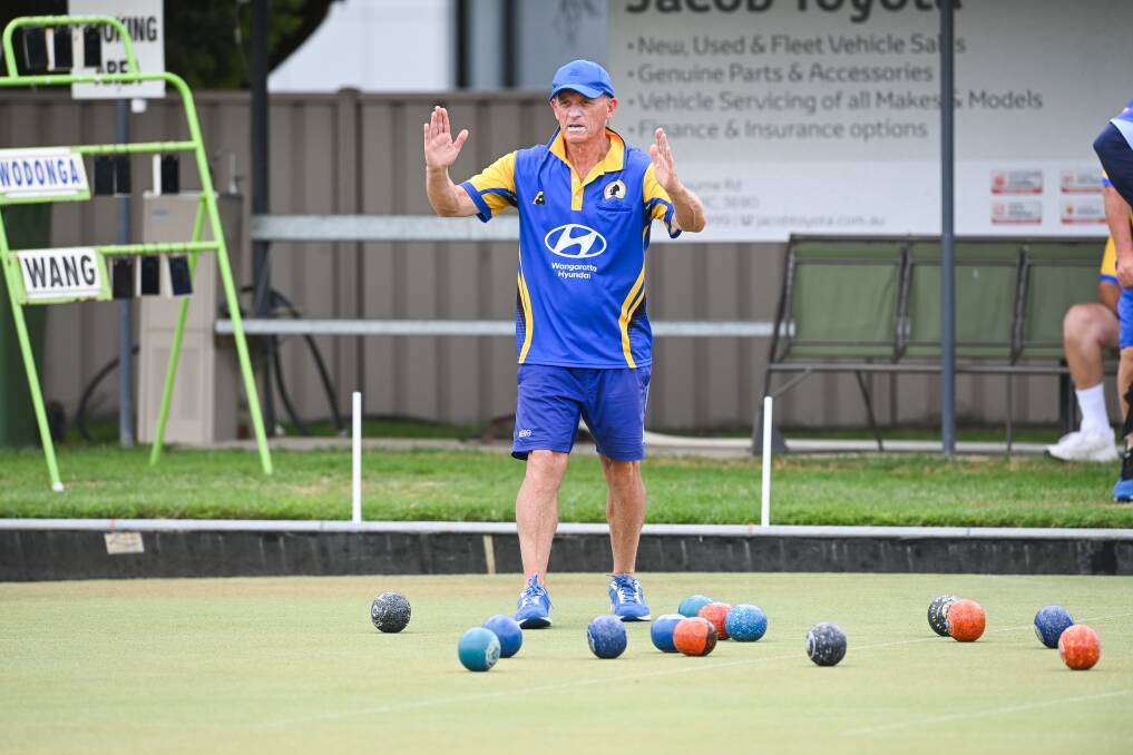 Wangaratta's Greg Braden was part of his rink's thrilling one-shot win over Kiewa. Picture by Mark Jesser