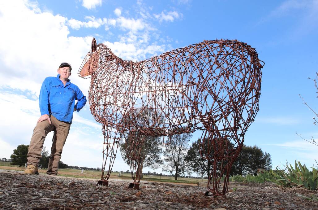 INSPIRATION: Luke Trevaskis says he loves to create sculptures of animals. Picture: Les Smith 