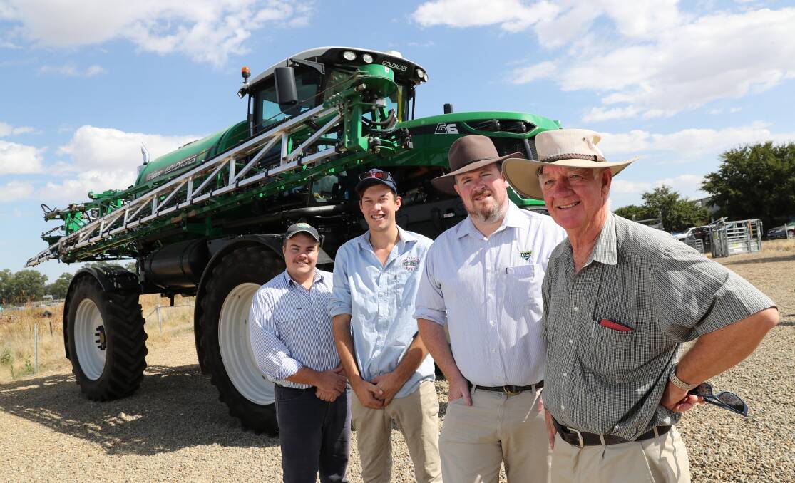 FARMERS BAND TOGETHER: NSW Young Farmers members Tobie Payne, Hayden Klimpsch and NSW Famers Association's Dan Brear and Alan Brown are ready to tackle the big issues. Picture: Les Smith 
