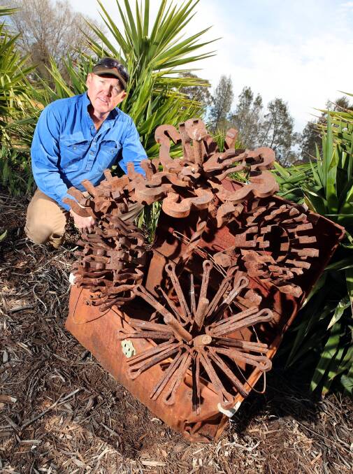 GARDEN FEATURE: Luke Trevaskis (above) says he will always create something he would like to see in his own backyard. 