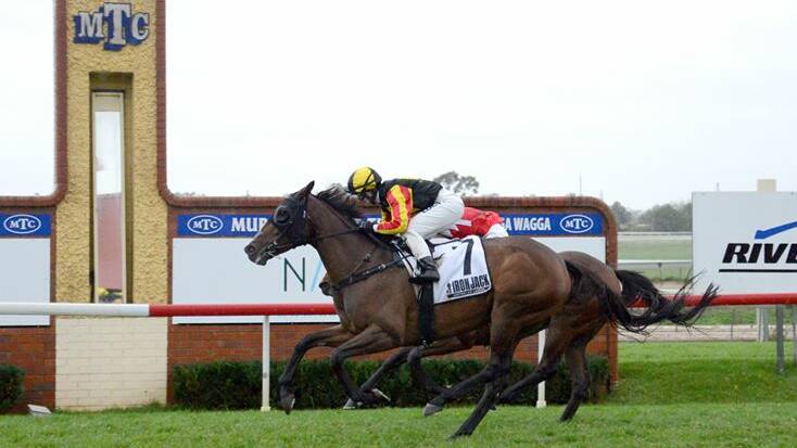DISQUALIFIED: House Of Cartier edges out Maurus to win this year's Wagga Gold Cup. Maurus is the new winner after House Of Cartier was disqualified due to a positive swab. Picture: Kylie Shaw - Trackpix