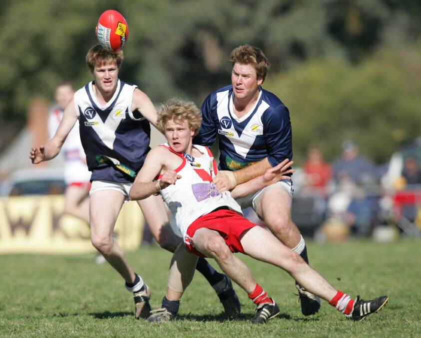 FLASH BACK: Wayne Shannon played in a grand final for Chiltern against Mitta United in 2006 under coach Brendan Way.