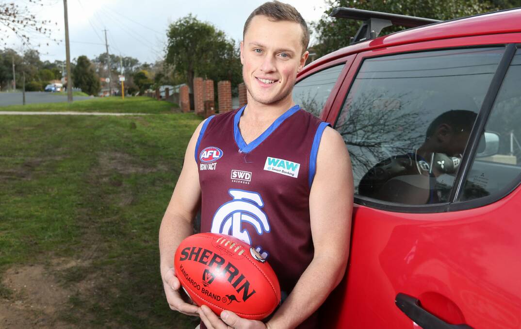 FORMER SAINT: Culcairn recruit Ben Gould is eagerly anticipating facing his former side Brock-Burrum on Saturday. Picture: TARA TREWHELLA