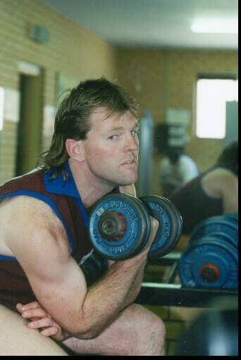 Culcairn enforcer Mick Brown in 1994.