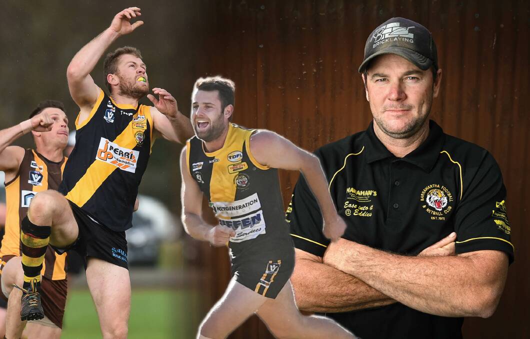 TOUGH SEASON: Barnawartha coach Kade Butters has endured a nightmare season on the injury front with key injuries to Adam Elias and Mitch Exton (pictured).