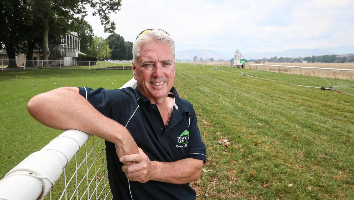 BACK WITH A BANG: Towong Turf Club manager Rohan Whitehead is expecting 2500 racegoers on Saturday for its highly popular cup meeting.