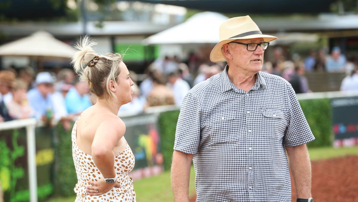 THRILLED: Trainer John Whitelaw was thrilled with the performance of The Doctor's Son who ran third in the Albury Gold Cup. Picture: JAMES WILTSHIRE