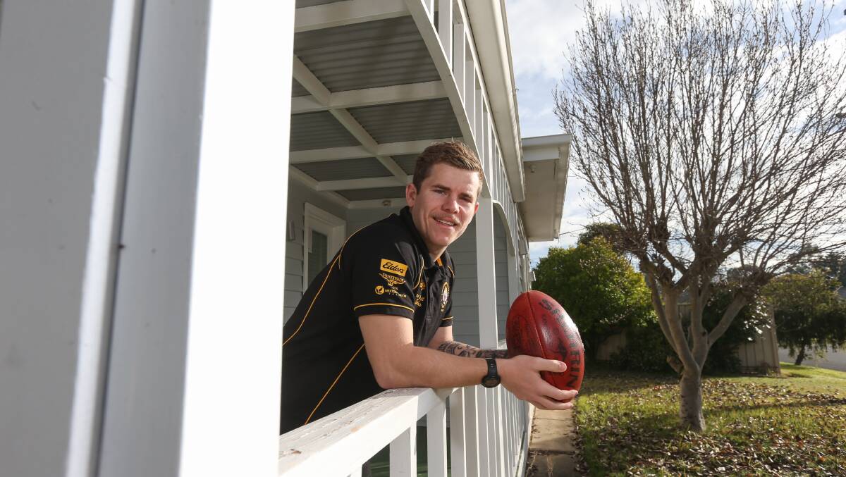 STILL A TIGER: Jordy Hansted has crossed from Glenrowan to Barnawartha after the O&K club went into recess. Picture: TARA TREWHELLA