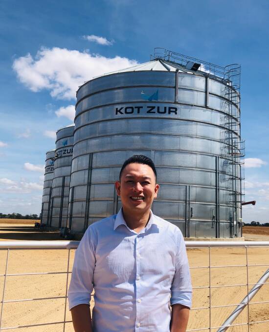 EXPERT: South-East Asian grains expert, Oscar Tjakra, was at Berrigan on Tuesday to talk to farmers about grain export trends.